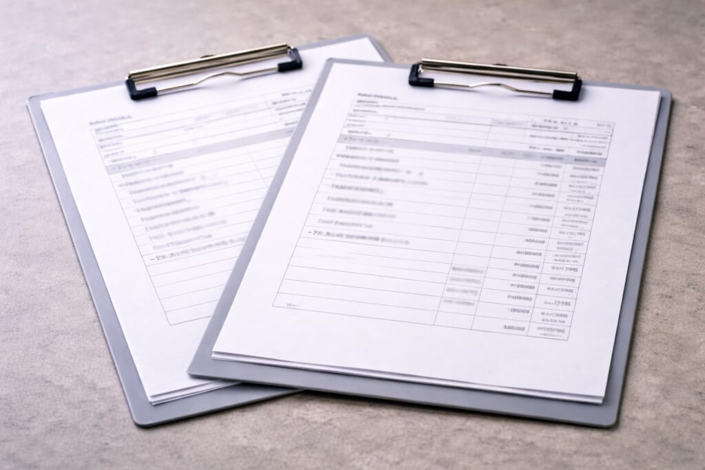 RSUのVest時課税と売却時課税の二段構造を示す構図
